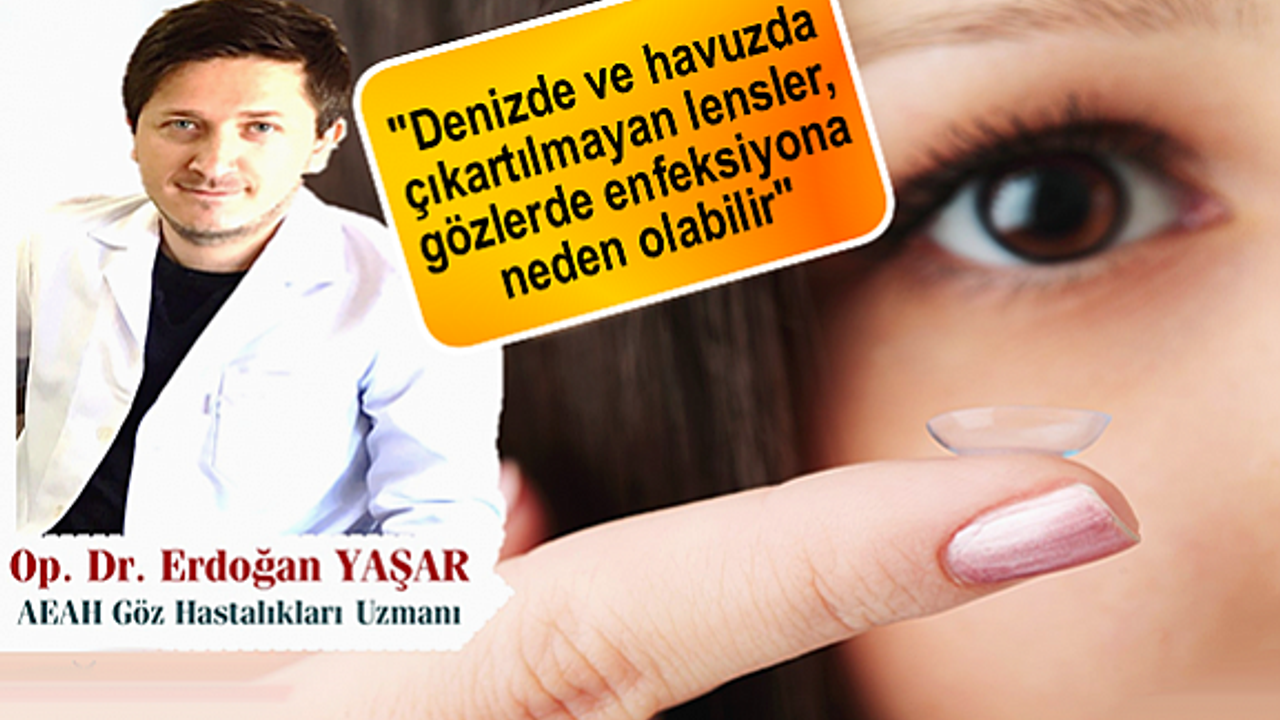 Denize ve Havuza Kontak Lens ile Girmeyiniz!