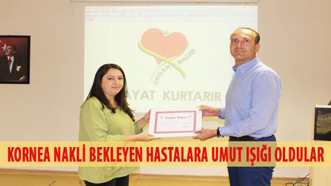 Kornea Nakli Bekleyen Hastalara Umut Işığı Oldular
