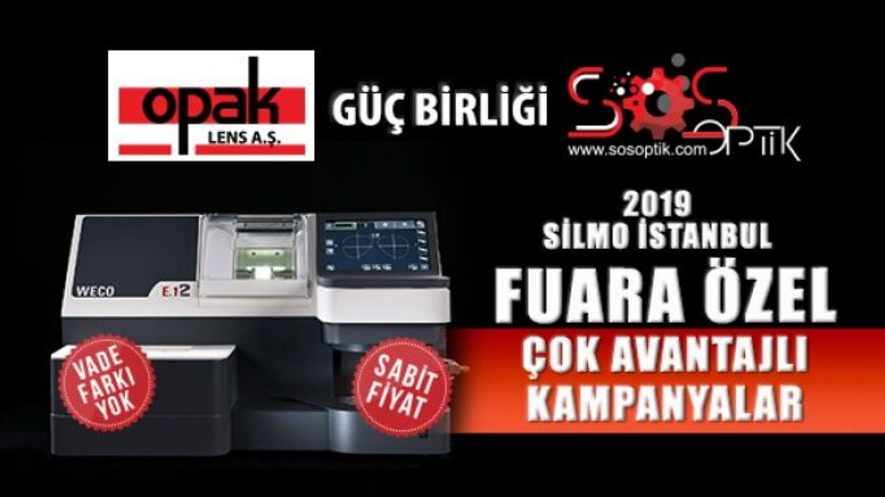 Opak Lens'ten Silmoİstanbul 2019 Fuarına Özel Kampanyalar