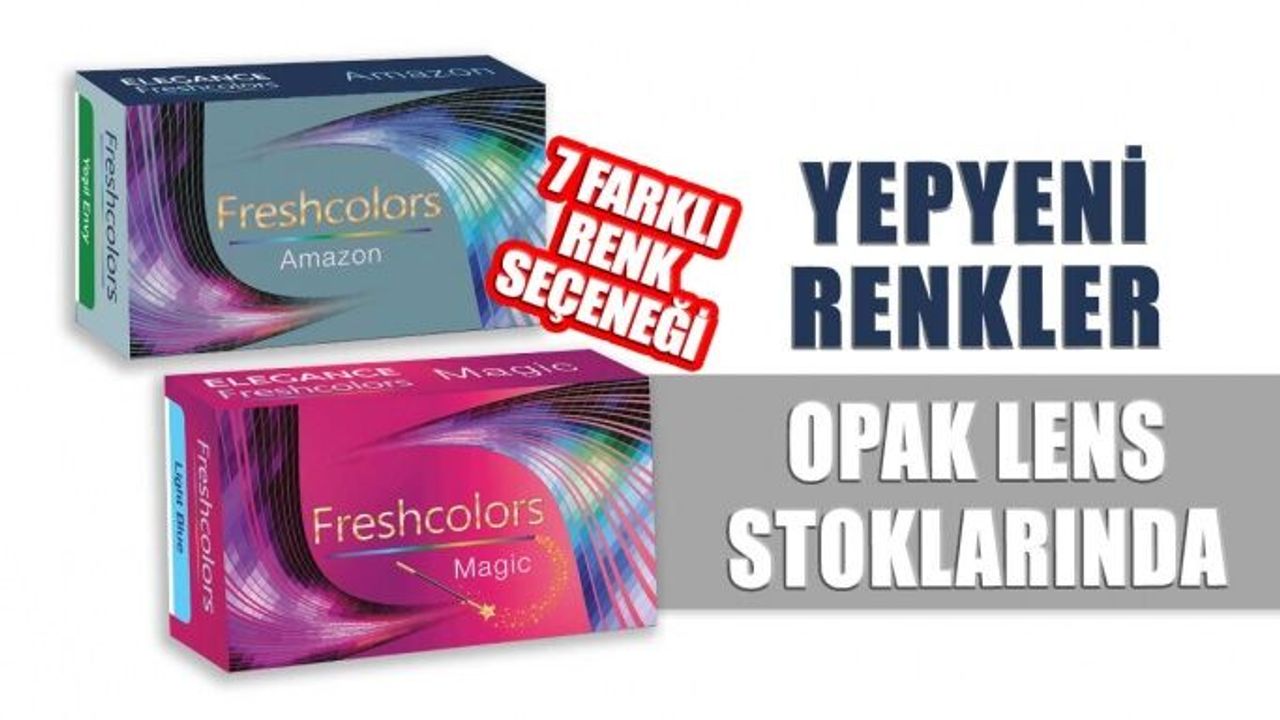 FreshColors Magic ve Amazon Şimdi Opak Lens Stoklarında