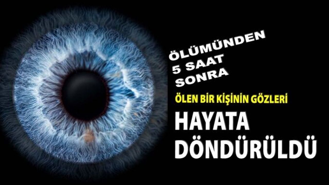 Ölen Bir Kişinin Gözleri, Ölümünden 5 Saat Sonra Hayata Döndürüldü
