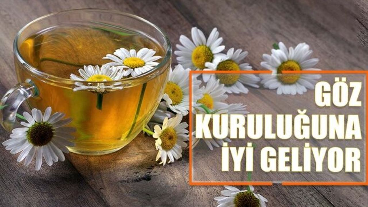 Papatya Çayı ve Yeşil Çay Göz Kuruluğuna İyi Geliyor
