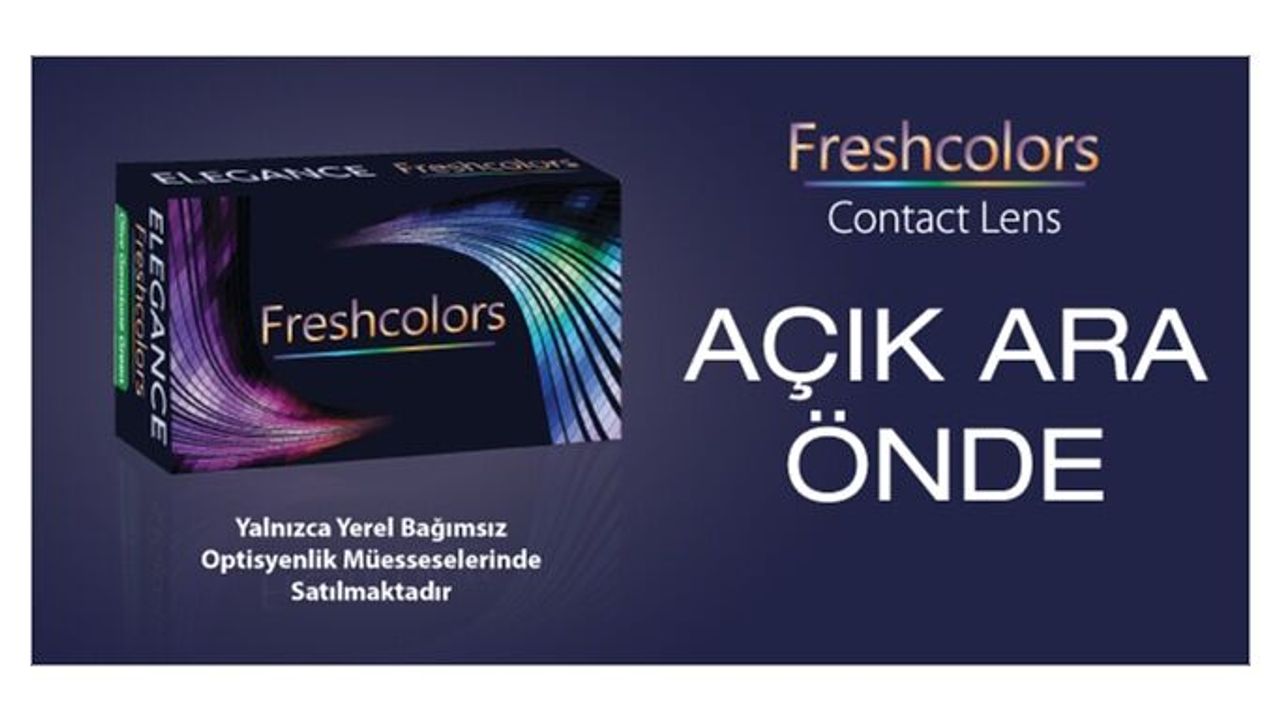 Freshcolors Renkli Lensler Açık Ara Önde