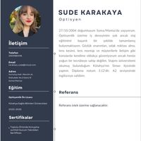 mesul müdür olacağım ya da bizzat çalışacağım bir optikte iş arıyorum yeni mezunum