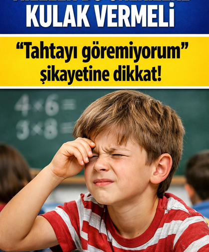 “Tahtayı göremiyorum” şikayetine dikkat!