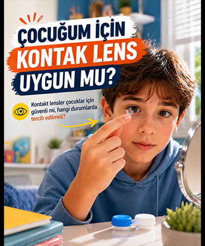 Çocuğum İçin Kontak Lens Uygun Mu?