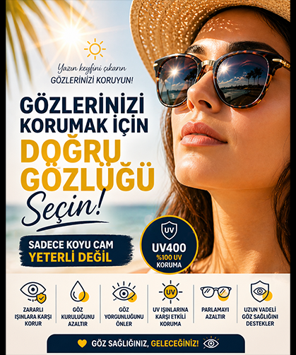Güneş Gözlüğünde Renk Yanıltmasın