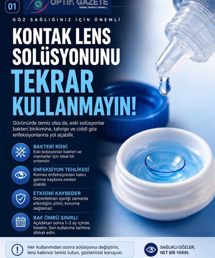 Kontak Lens Solüsyonu Tekrar Kullanılır mı?