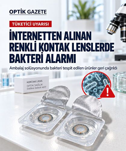 İnternetten Alınan Renkli Kontak Lenslerde Bakteri Alarmı