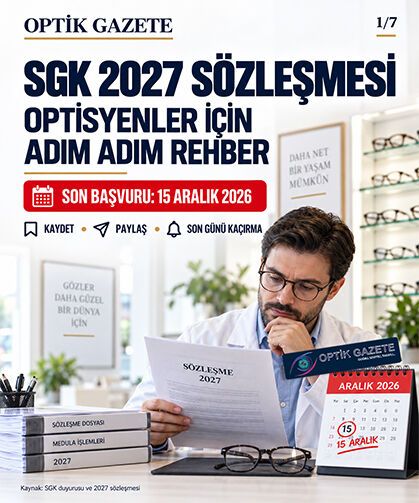 Optikler İçin SGK’da 2027 Yeni Sözleşme Dönemi