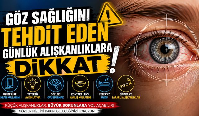 Göz Sağlığını Tehdit Eden Günlük Alışkanlıklara Dikkat!