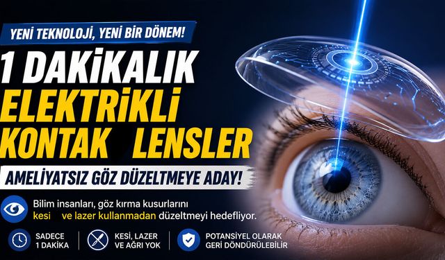 “Elektrikli Kontak Lensler” Ameliyatın Yerini Alabilir