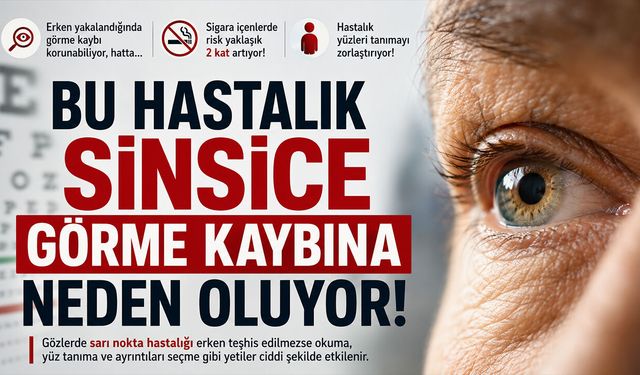 Gözlerde sarı nokta hastalığına dikkat!