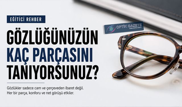 Gözlüğünüzün Kaç Parçasını Tanıyorsunuz?  Gözlüğün Anatomisi