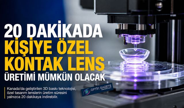 20 Dakikada Kişiye Özel Kontak Lens Dönemi Yaklaşıyor