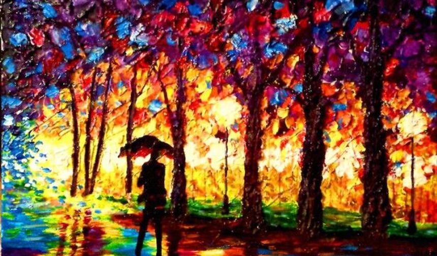 Gözleri Görmeyen Ressamın Elinde Hayat Bulan Renkler