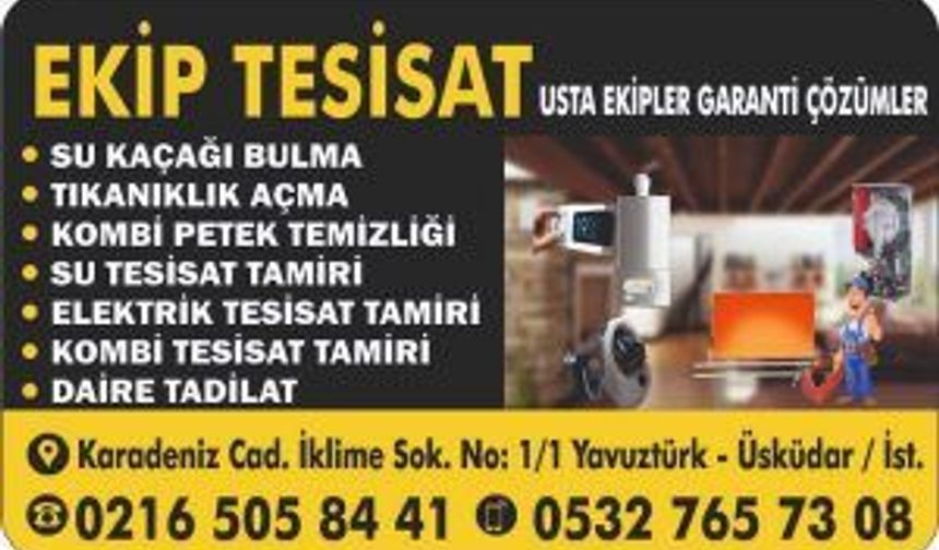 Ekip Tesisat Su Tesisatçısı