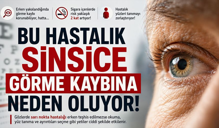 Gözlerde sarı nokta hastalığına dikkat!