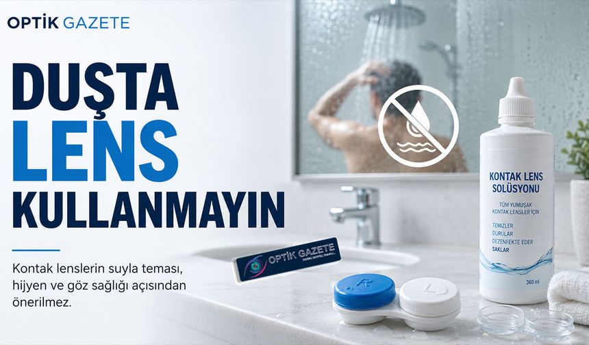 Kontak Lensi Duşta kullanmayın!
