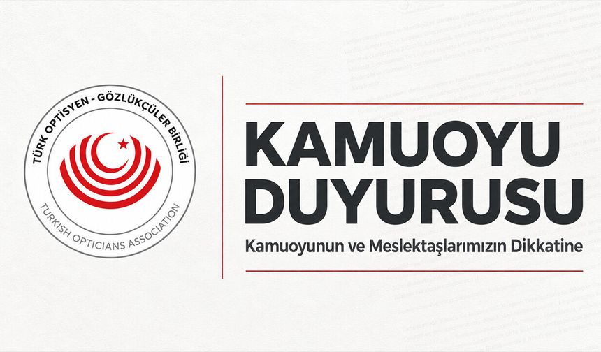 TOGB Kamuoyu Duyurusu