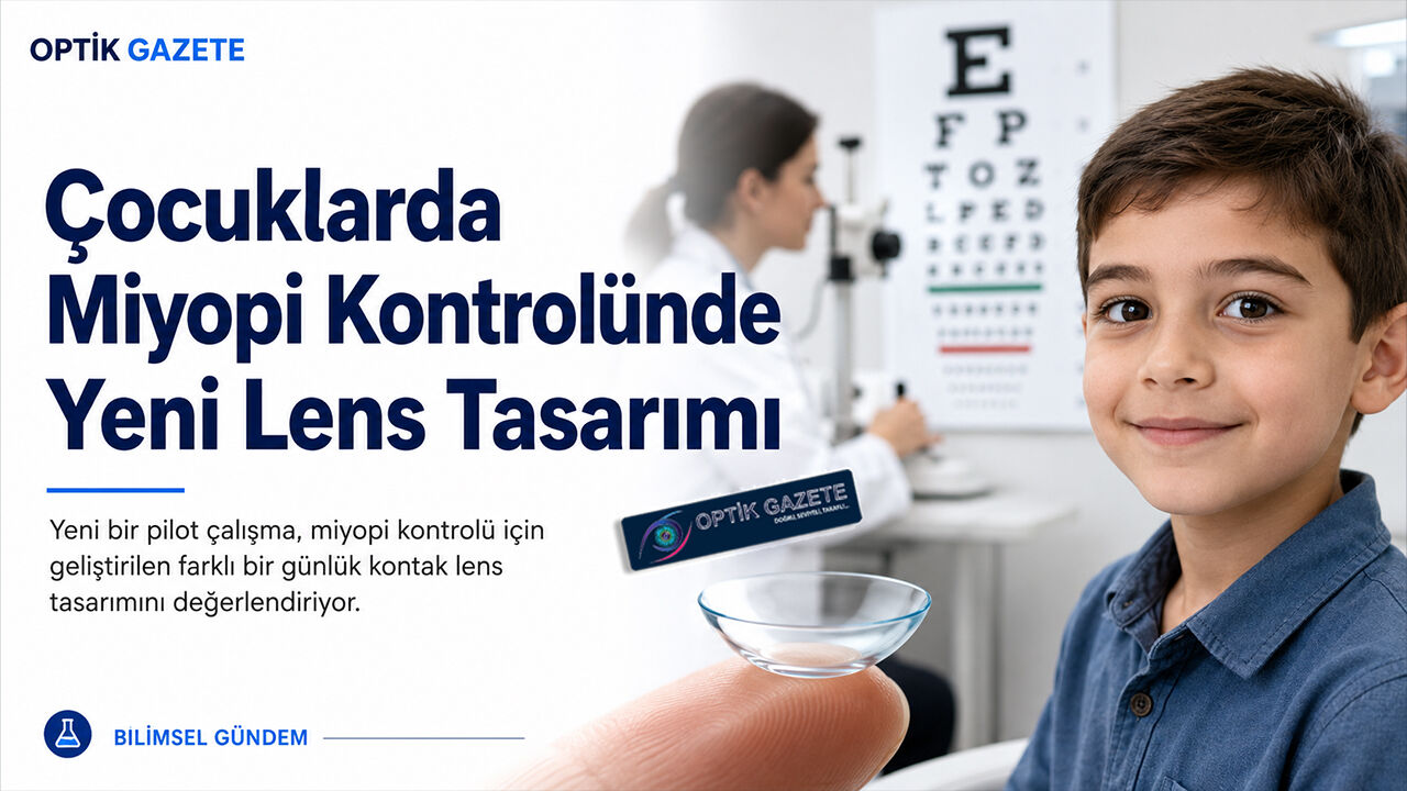 Çocuklarda Miyopi Kontrolü İçin Yeni Kontak Lens