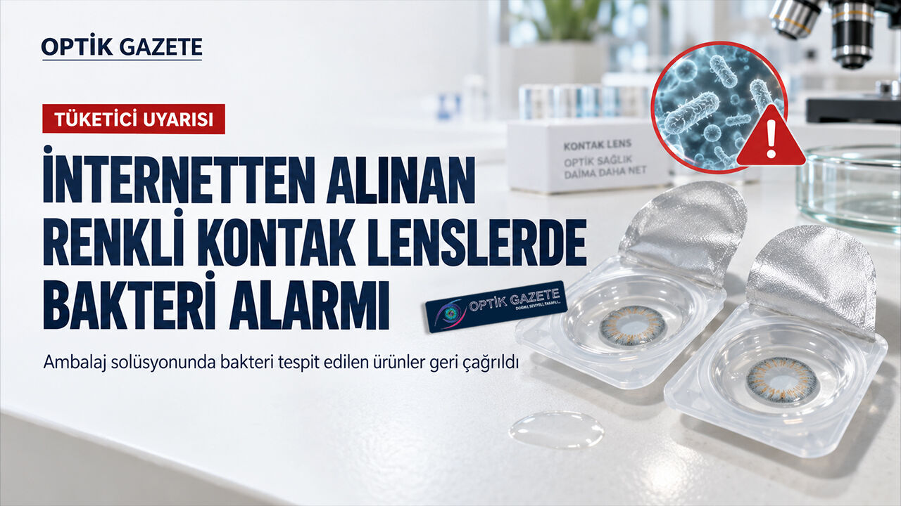 İnternetten Alınan Renkli Kontak Lenslerde Bakteri Alarmı